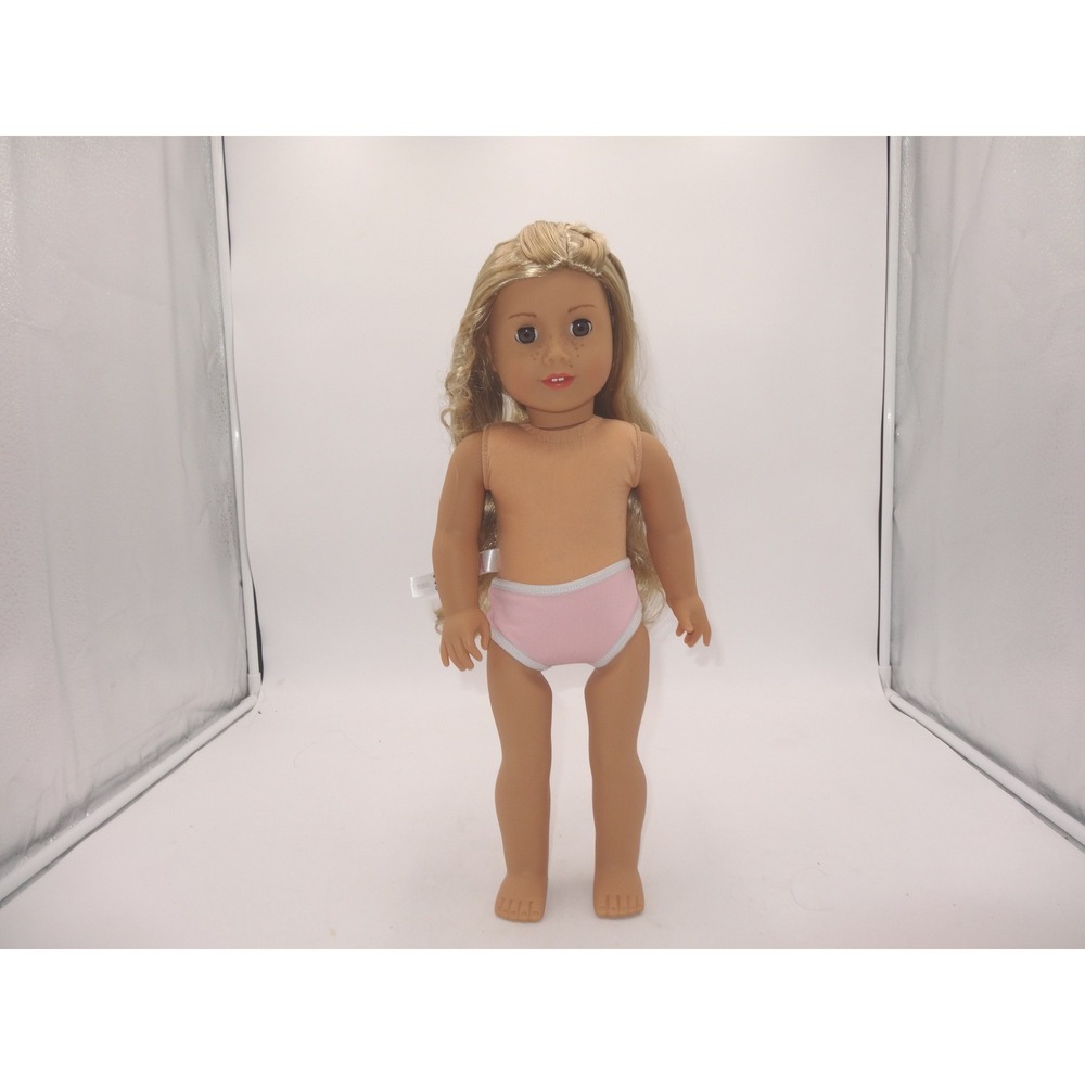 American Girl Tenney Grant 18 In Doll Underwear Blonde Hair Brown Eyes Freckles